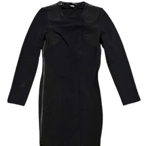 All Saints black bodycon dress